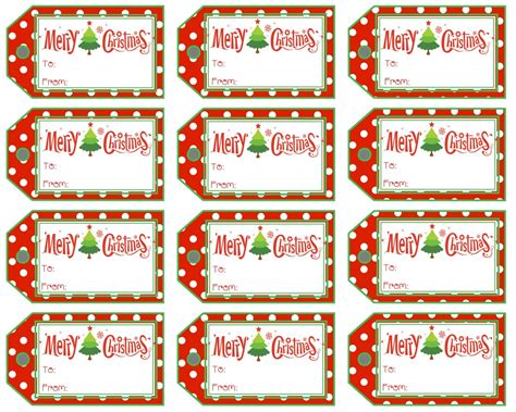 merry christmas gift tag clipart